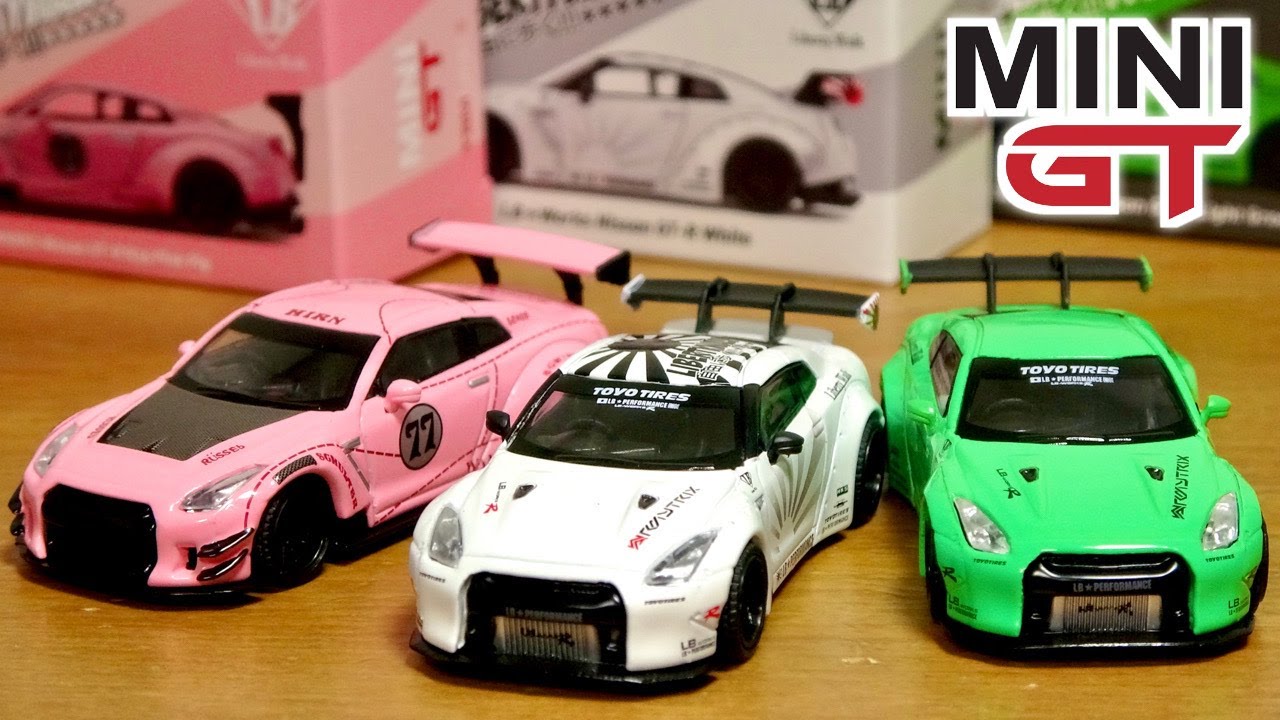 A strong impact! Liberty Walk MINI GT GT-R in three colors: pink