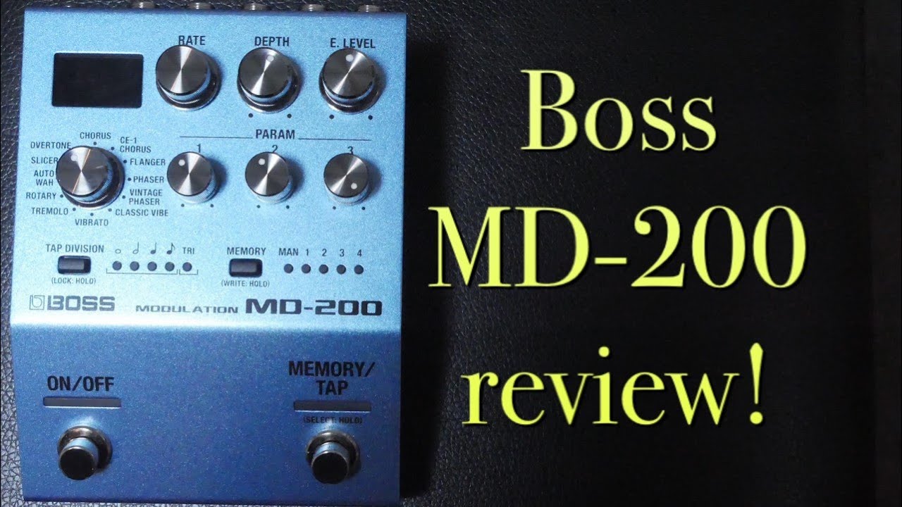 BOSS MD-200: What's it like? Settings revealed! - YouTube