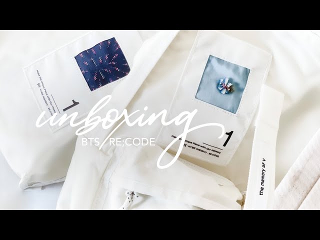 UNBOXING BTS RECODE UPCYCLED BACKPACK & SLINGBAG | 방탄소년단