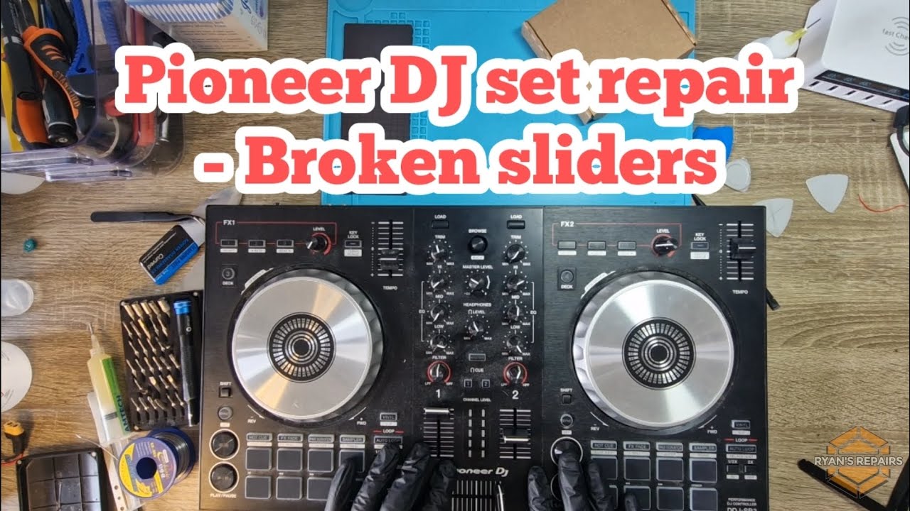 Pioneer DDJ SB3 DJ decks repair - Replacing broken sliders - YouTube
