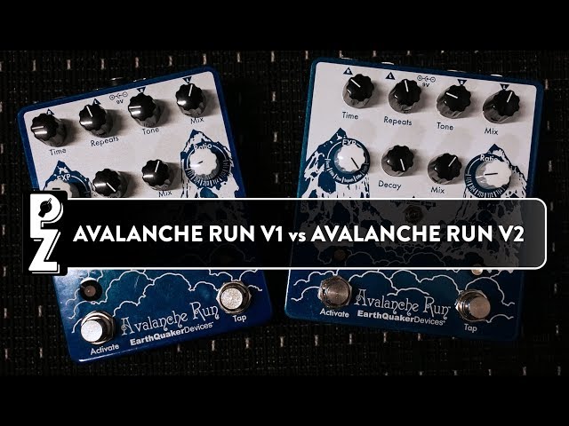 EarthQuaker Devices Avalanche Run V1 versus Avalanche Run V2 - YouTube