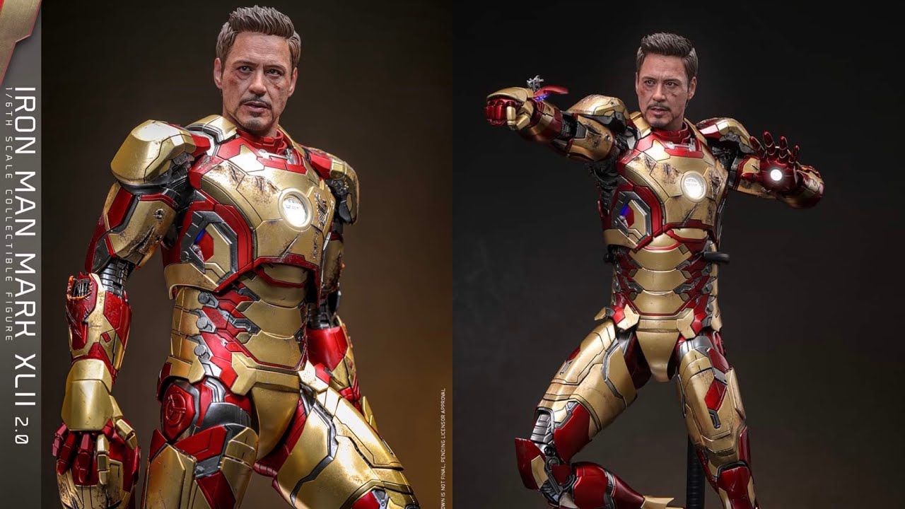 New Hot Toys Ironman mark 42 action figure revealed - YouTube