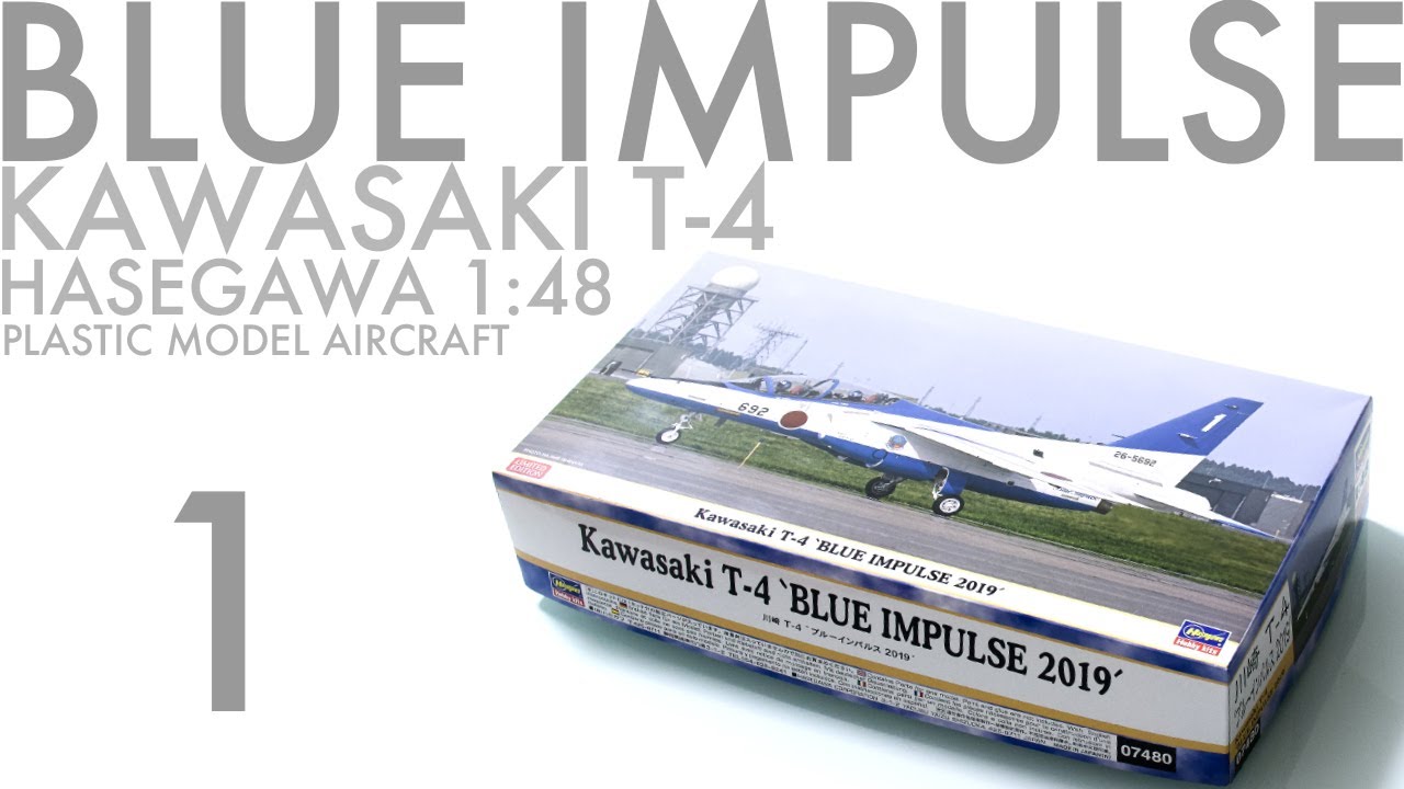 Kawasaki T-4 Blue Impulse 2019 1/48 Hasegawa Ep.1 - Blue No. 22