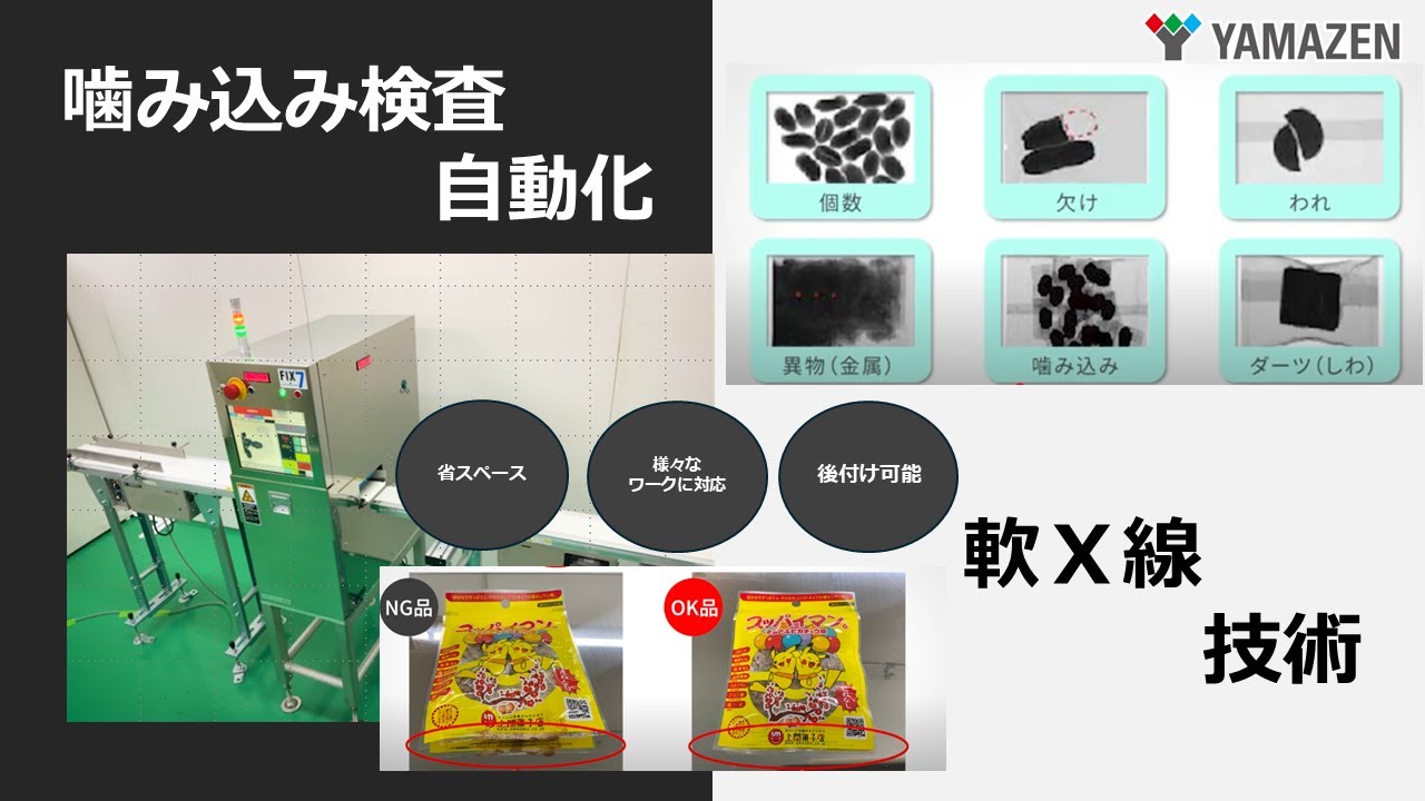 パッケージ検査に最適｜インラインで導入可能な軟X線検査装置 | 山善