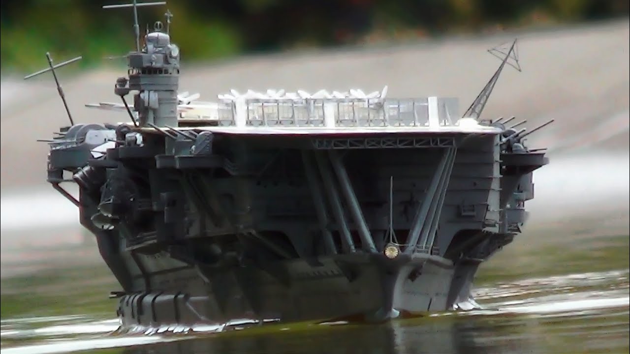1/350 RC 航空母艦 加賀 1/350 RC Aircraft Carrier Kaga - YouTube