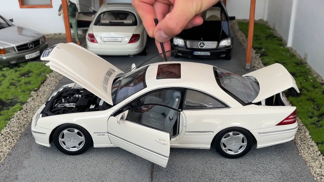1:18 Mercedes-Benz C215 CL600, alabaster white - Autoart [Unboxing
