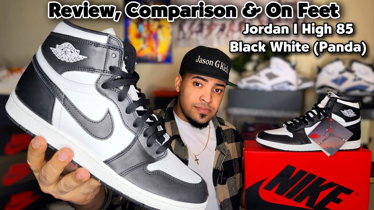 Jordan 1 High 85 Black & White (Panda) Review & On Feet