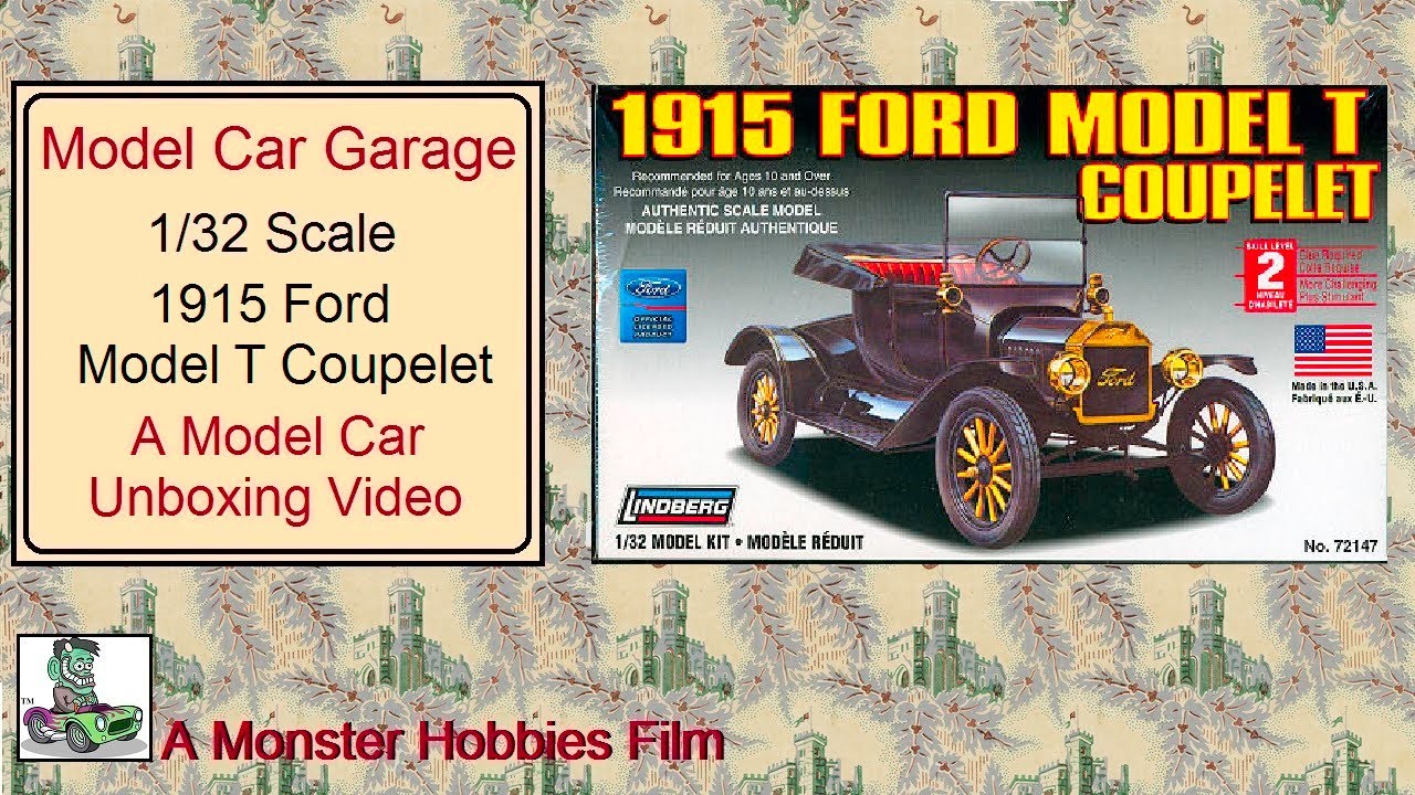 Model Car Garage - 1915 Ford Model T Couplet By Lindberg in 132