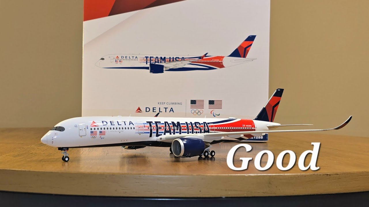 Gemini 1:200 Delta A350 Team USA Unboxing - YouTube