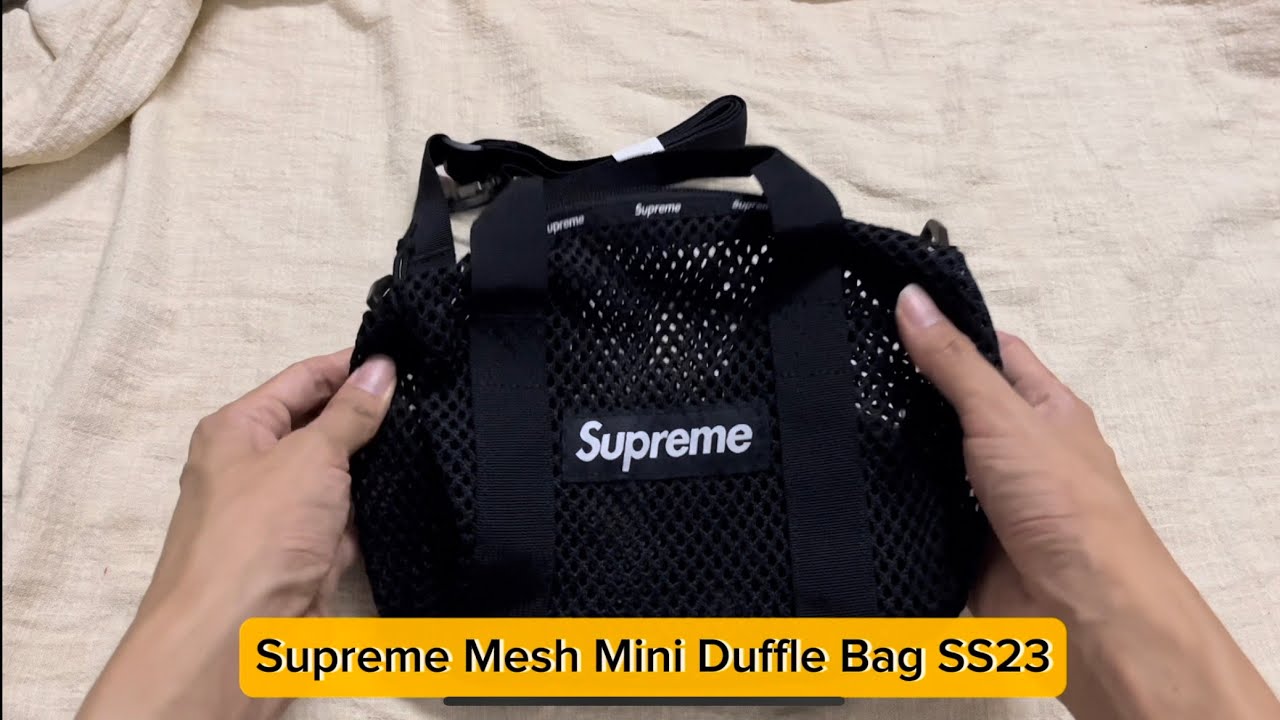 Supreme Mesh Mini Duffle Bag SS23 [review] - YouTube