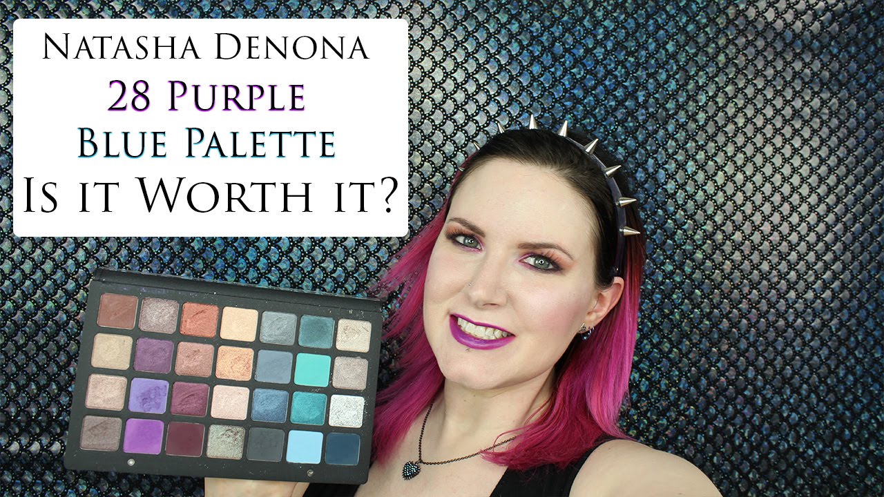 Natasha Denona 28 Purple Blue Eyeshadow Palette | PHYRRA - YouTube
