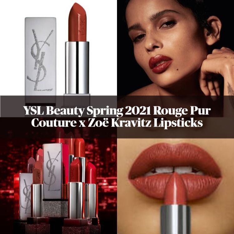 YSL Beauty Spring 2021 Limited Edition Rouge Pur Couture x Zoë