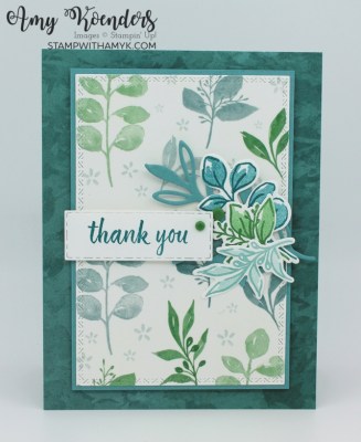 Stampin' Up! Greenery Lane Thank You Card – Stamp With Amy K