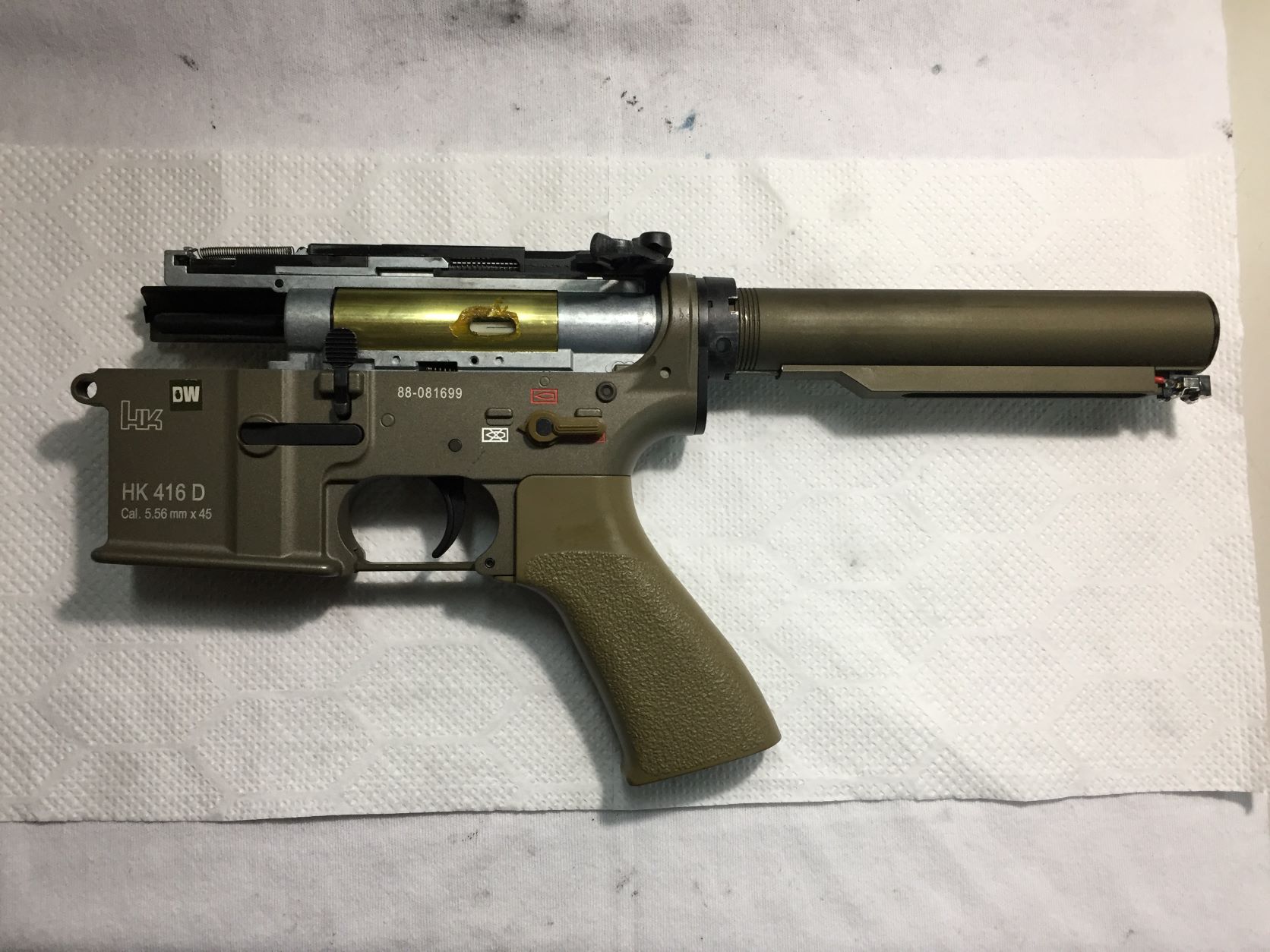 東京マルイ HK416 デルタカスタム 次世代電動ガンの修理カスタムをさせ