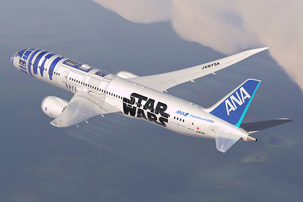 Coming in the fall: ANA to introduce a R2-D2 Star Wars Boeing 787