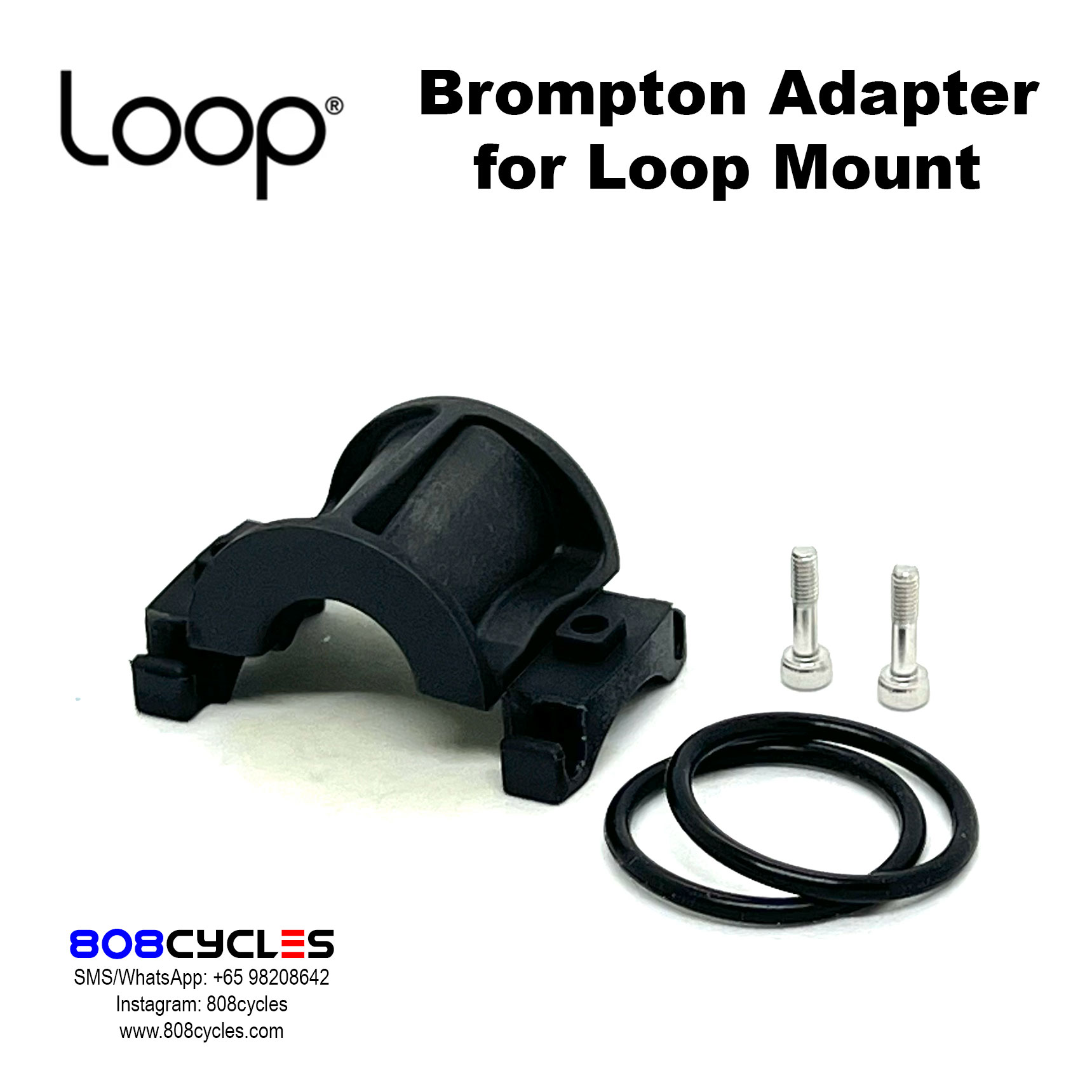LOOP Mount Twist – Black – 808 Cycles