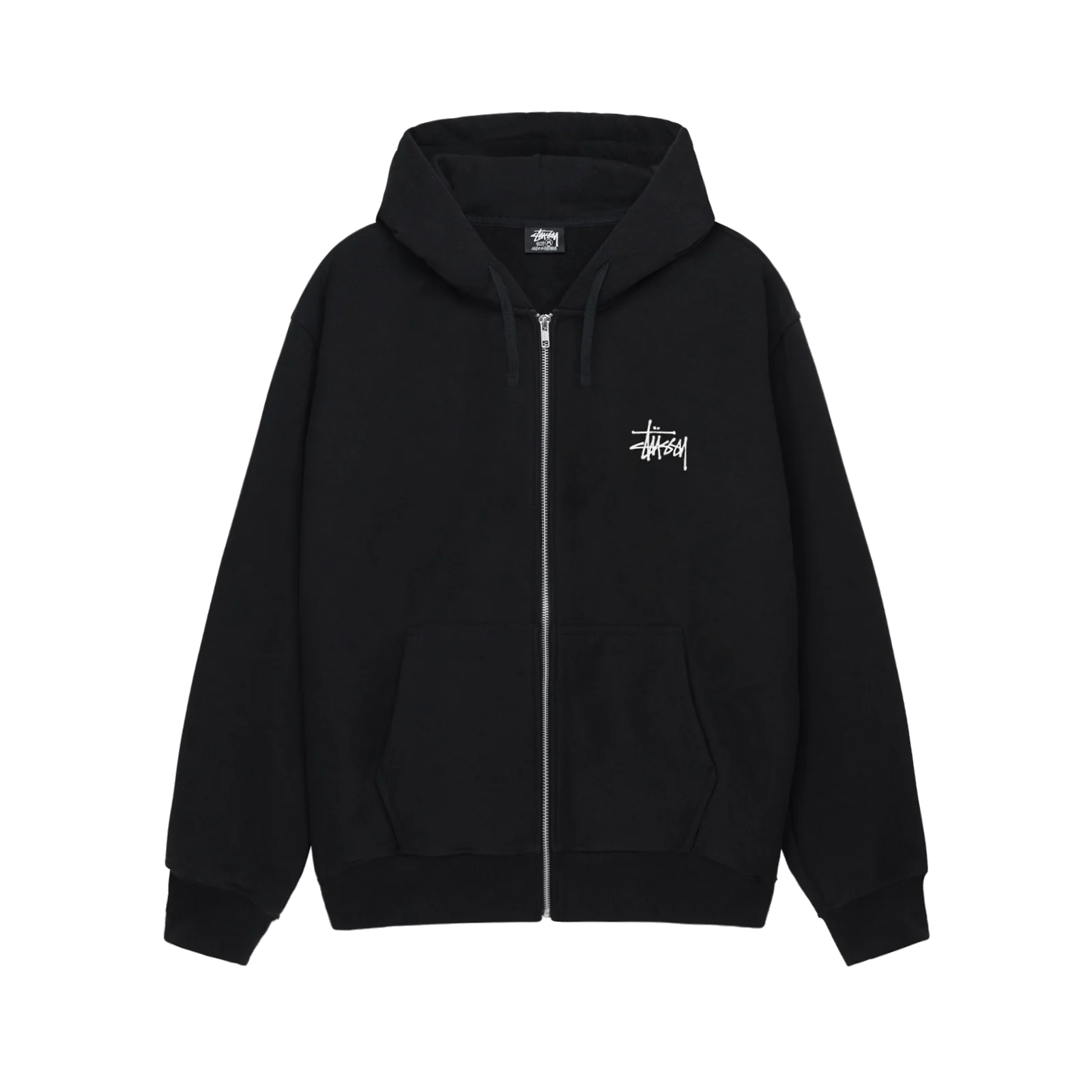 Stussy Basic Curry Full Zip Black Hoodie