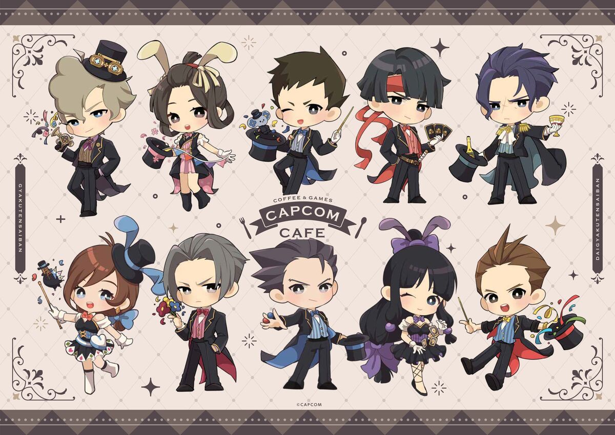 カプコンカフェと「逆転裁判」シリーズが10月25日からコラボ開催