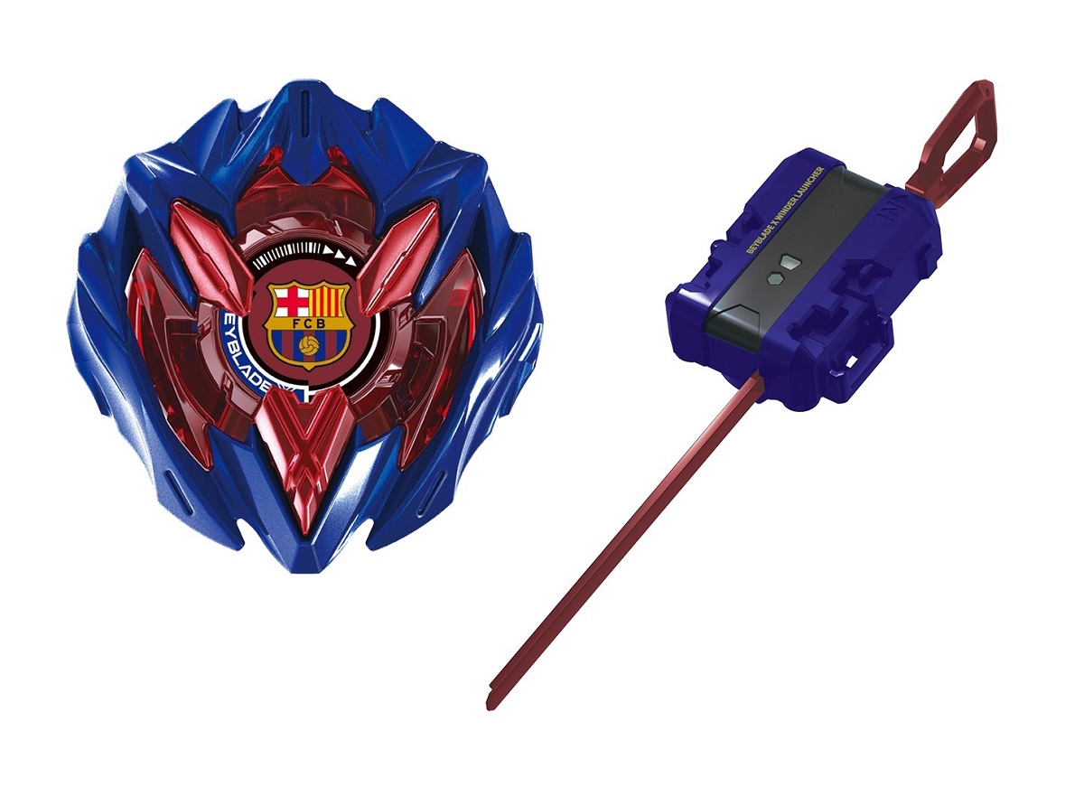 タカラトミー、「BEYBLADE X」とフットボールクラブ「FCバルセロナ」が