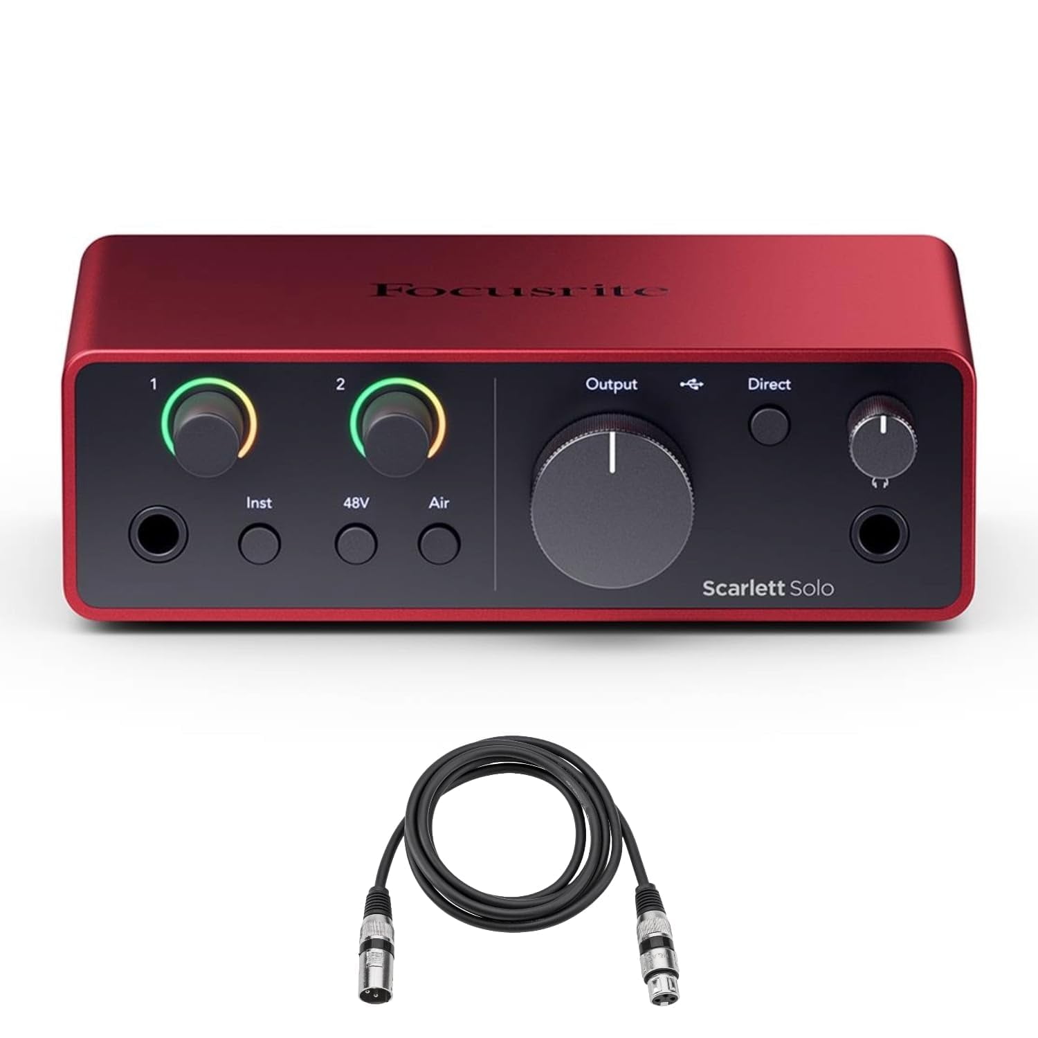 Focusrite Scarlett Solo 4rd Gen USB Audio Interface for PC +