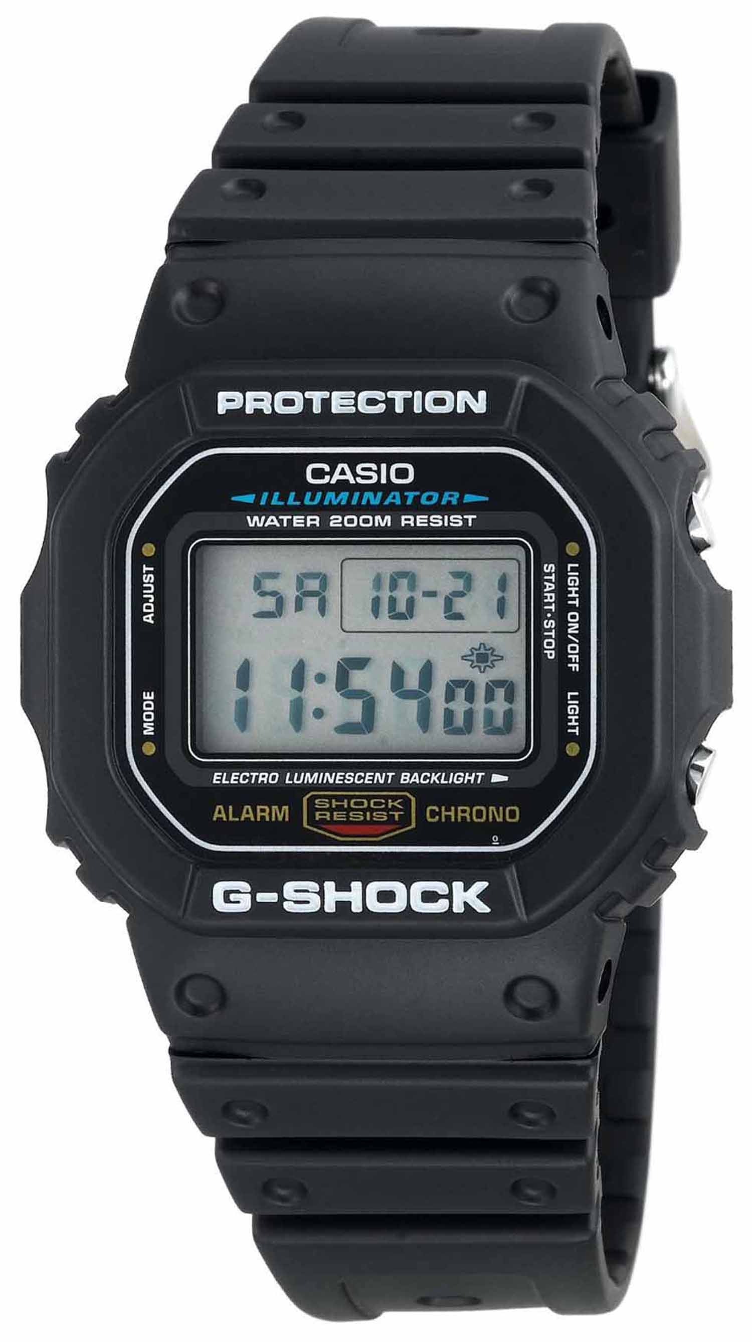 Casio G-Shock Men's Classic Digital Watch, Black Resin Strap