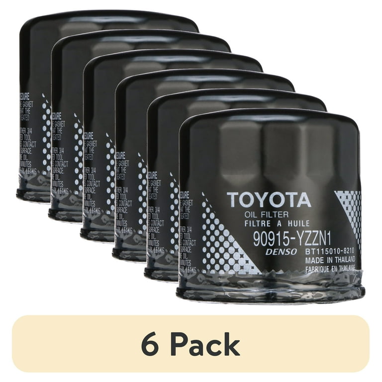 6 pack) Toyota 90915-YZZN1 Original Equipment Oil Filter for