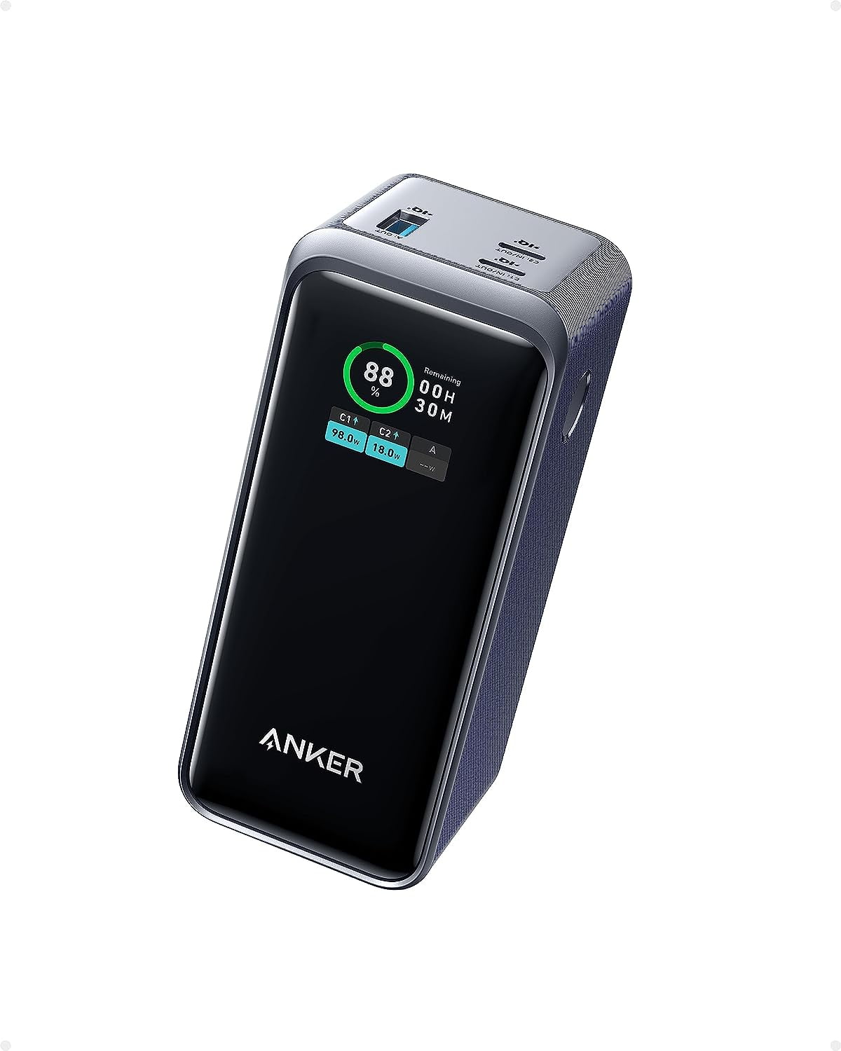 Anker Prime Power Bank, 12,000mAh 2-Port Portable Charger with