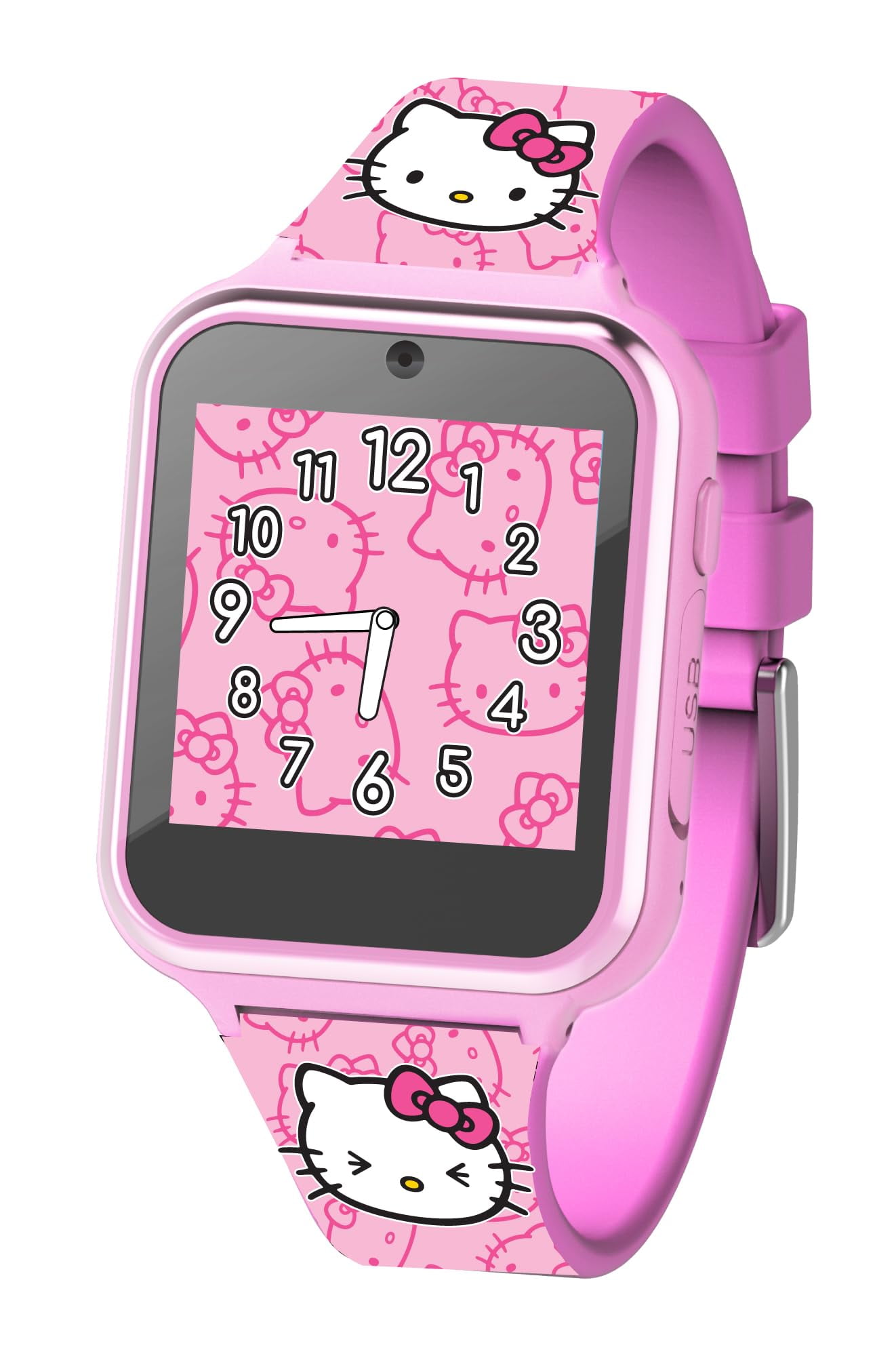 Accutime Hello Kitty Kids Smart Watch 40mm Pink Plastic Case with