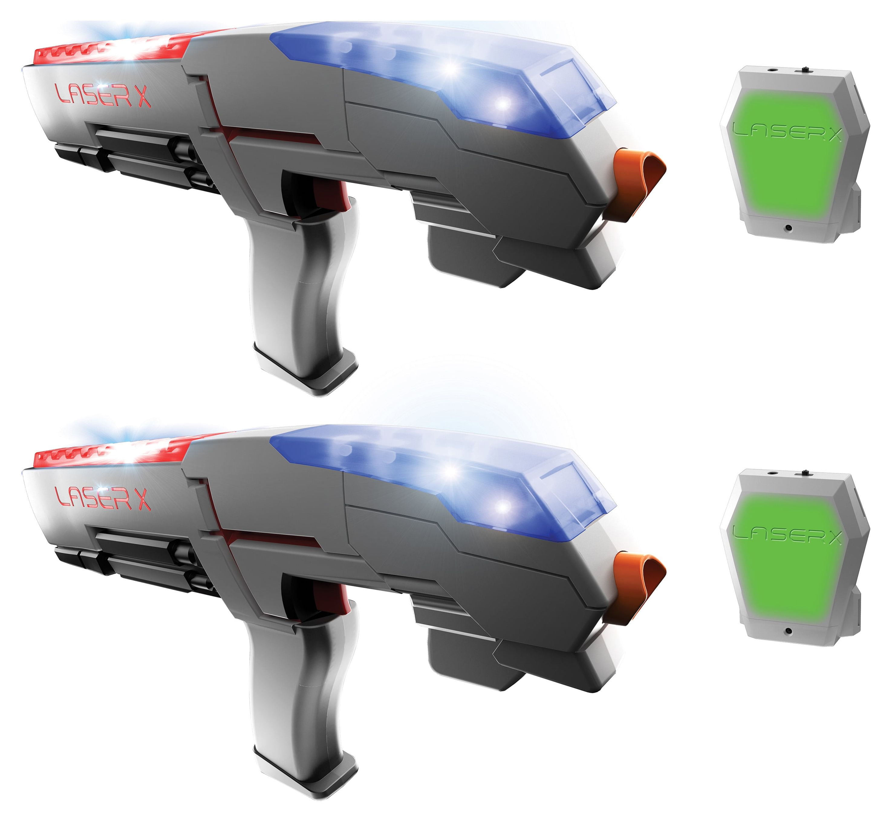 NSI Laser X Tag Blaster Double Set - Indoor Family Toy Gun for