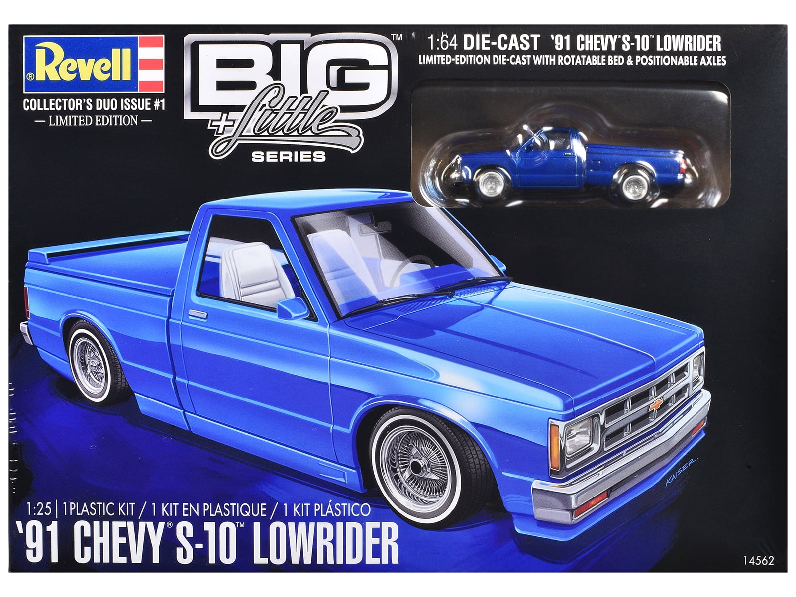 Level 4 Model Kit 1991 Chevrolet S-10 Lowrider Pickup Truck with 1