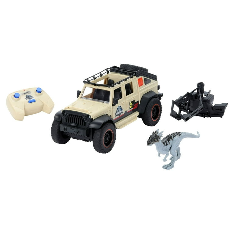 Matchbox Jurassic World Dominion RC Jeep Gladiator with 6-in Dino