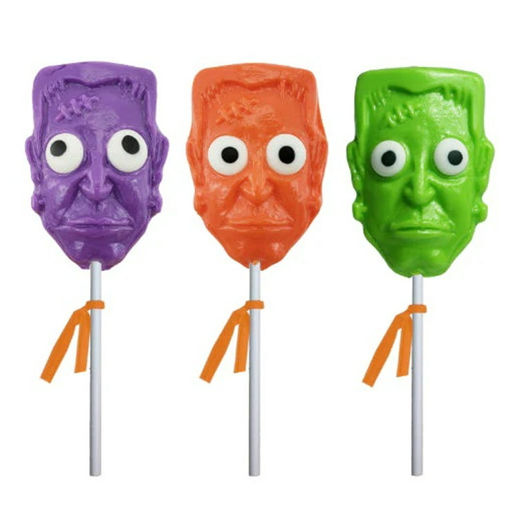 Melville Candy Halloween Frankenstein Monster Head Lollipop, 3