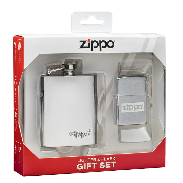 Zippo Lighter & Flask Gift Set - Walmart.com