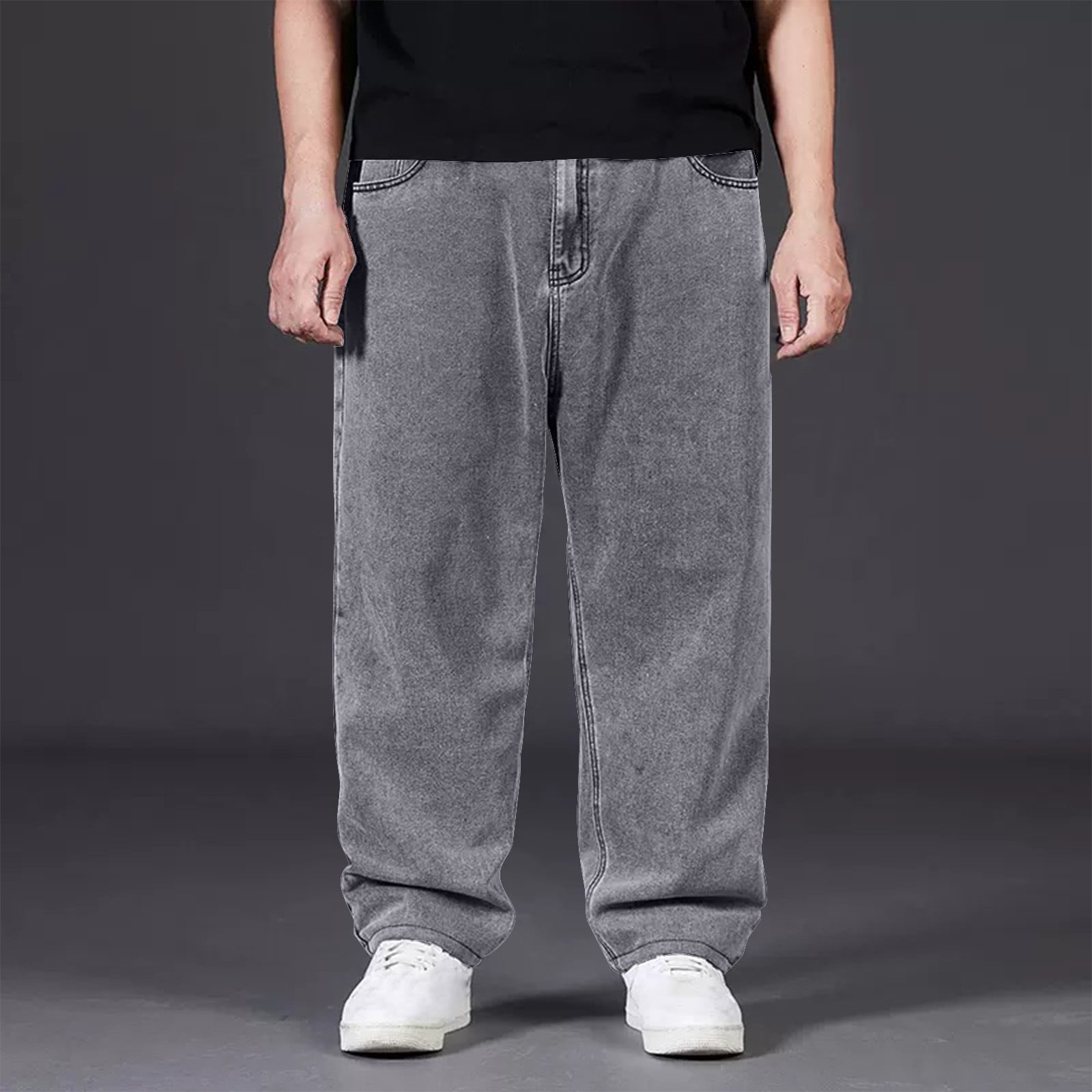 jjayotai Baggy Jeans for Men, Mens Jeans Relaxed Loose Fit Pants