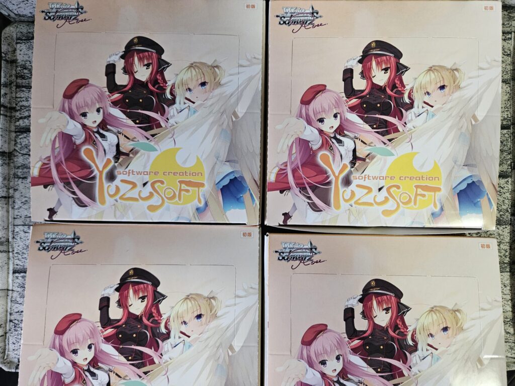 ヴァイスロゼ】ブースターパック ゆずソフトを4ボックス開封