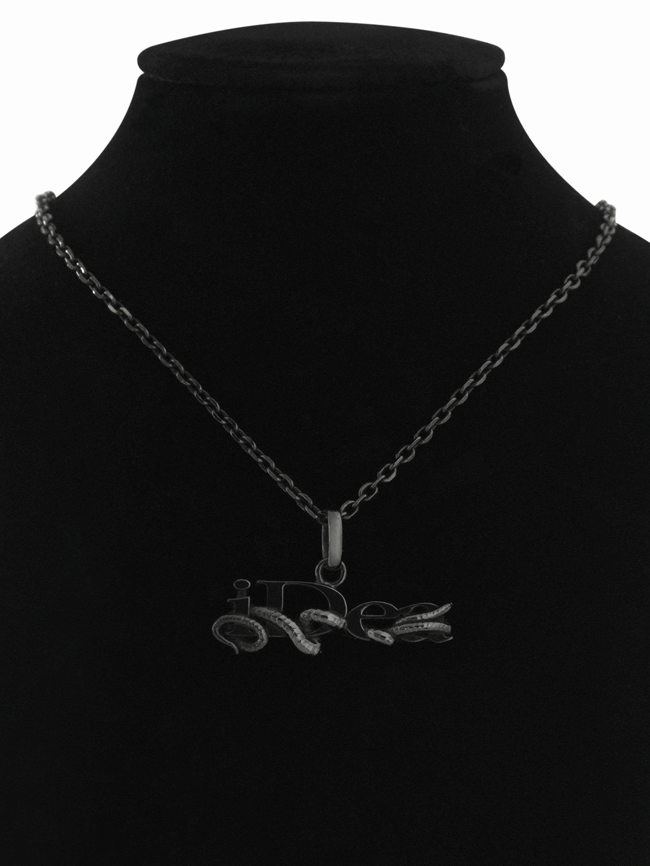 OUROBOROS NECKLACE - Silver 925 Black plated – IDEASWAM