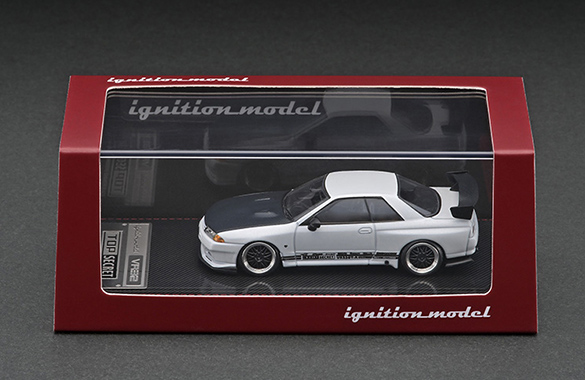 IG2395 1/64 TOP SECRET GT-R (VR32) Matte Pearl White | LINE UP