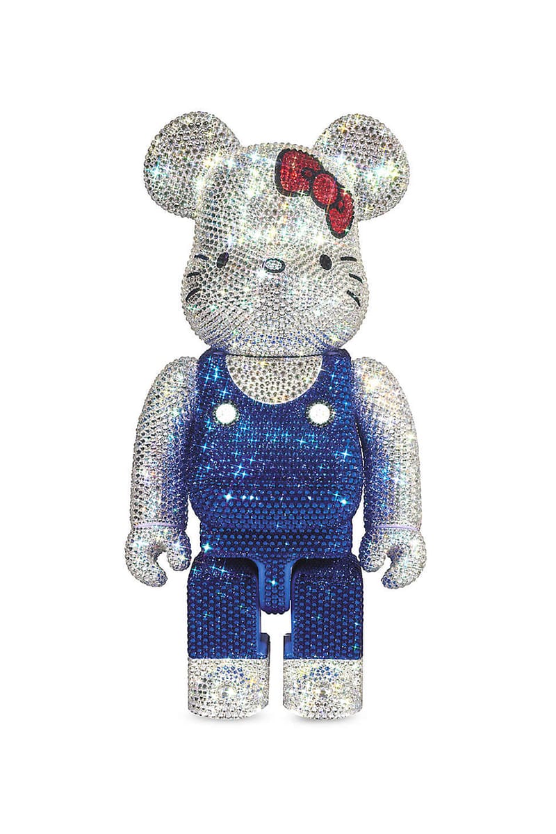 BE@RBRICK Hello Kitty Swarovski Crystal 400% Figure | Hypebeast