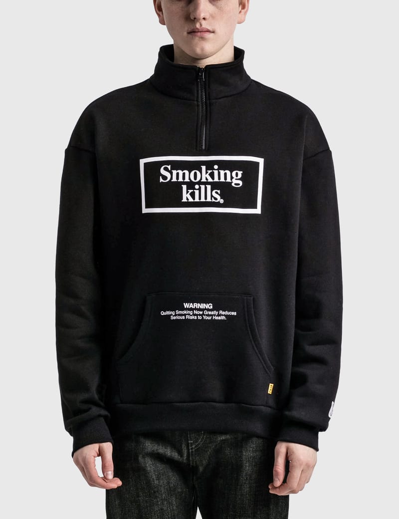 FR2 - Smoking Kills ハーフジップ パーカー | HBX