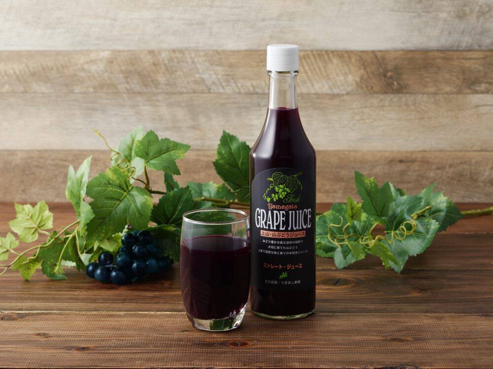 濃厚美味しい！上山・山ぶどう100％ジュース600ml×6本セット：山形県産