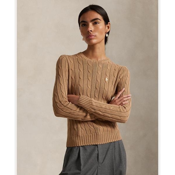 ケーブルニット コットン クルーネック セーター | ポロ ラルフ