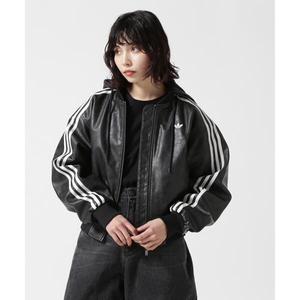 adidas Originals／アディダス オリジナルス／FAUX LEATHER JACKET