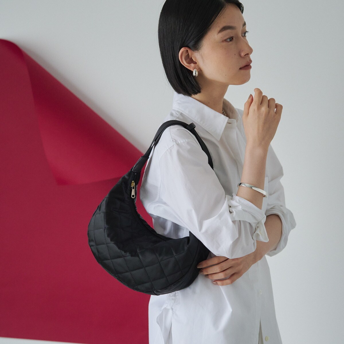 2024AW】キルティングラウンドショルダーバッグ(CE-1407) | ラシット