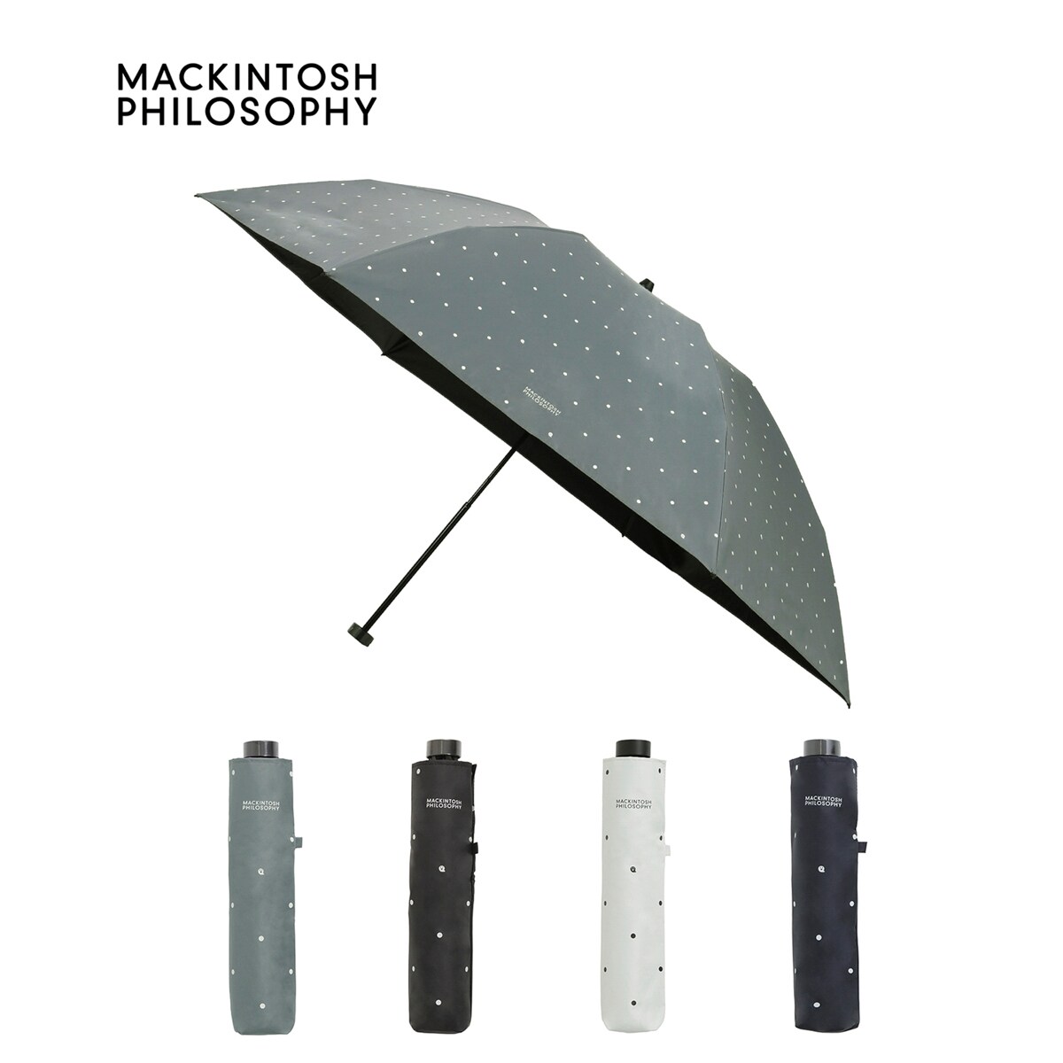 大きい 55cm】晴雨兼用折りたたみ日傘 ドット 水玉 ゴースト 遮光 遮熱