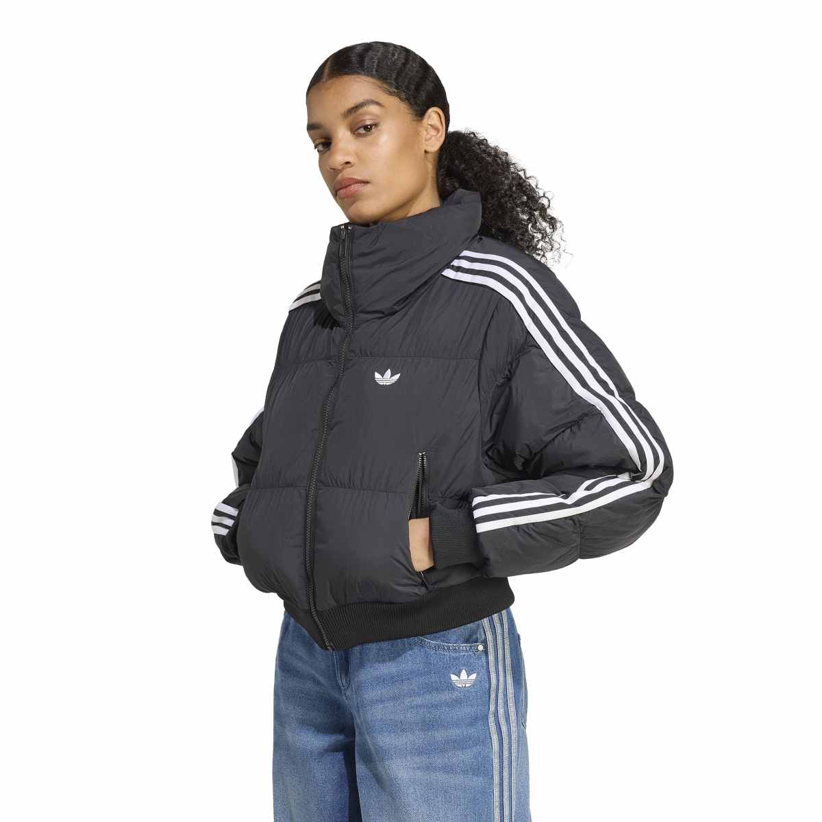 adidas Originals/アディカラー クロップド合成ダウン パファー