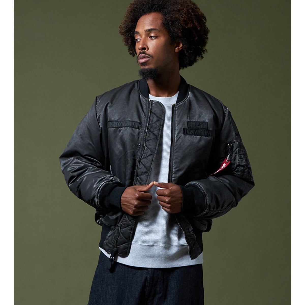 MA-1 フライトジャケット スクラッチ AIR CREW USスペック | アルファ