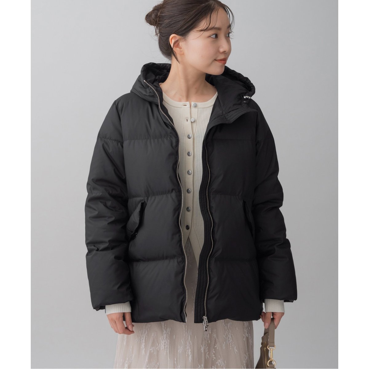 IENA 2023AW イエナ ハイマルチタフタダウンショートコート 36 ハイ