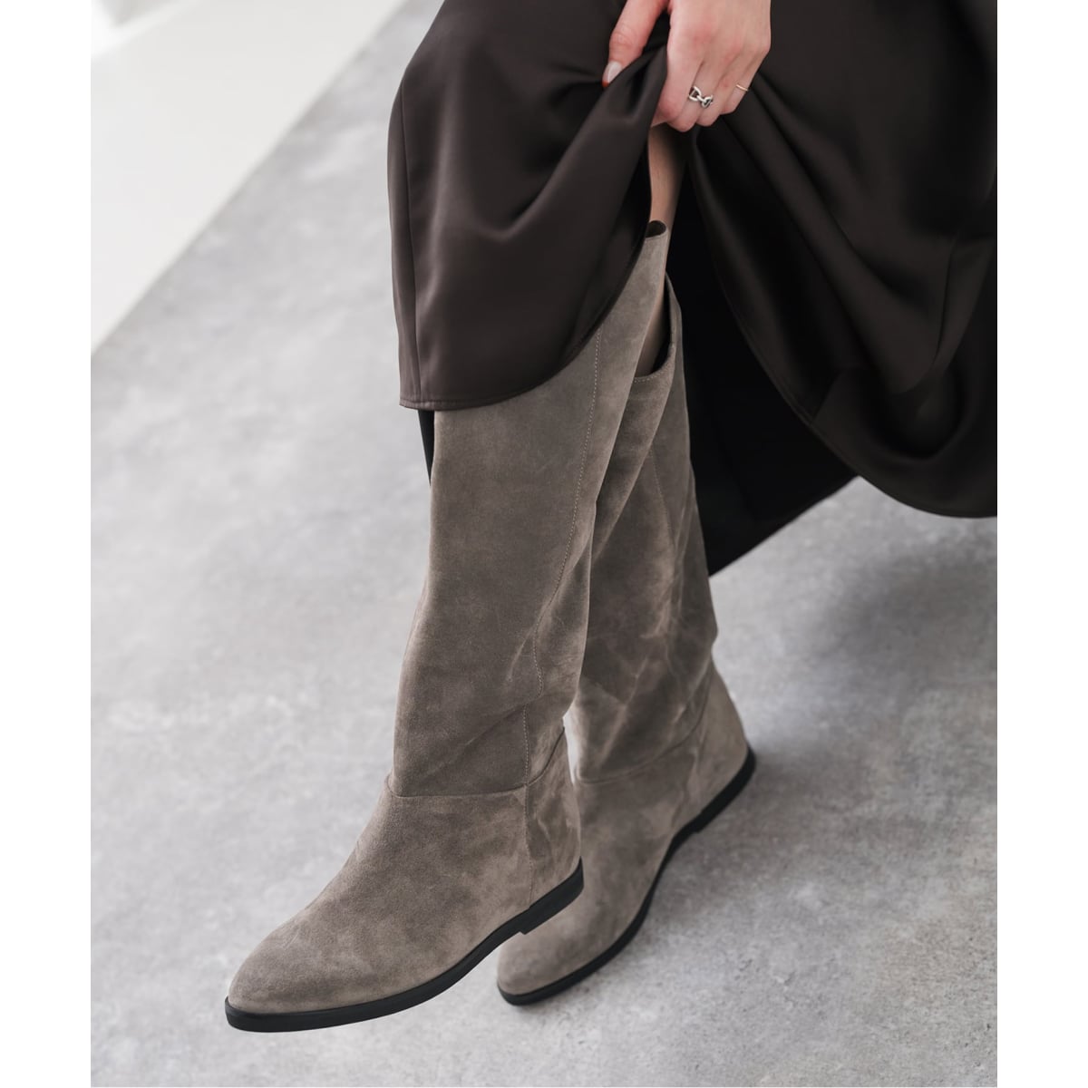 CORSO ROMA 9 / コルソローマノーヴェ インヒールロングブーツ