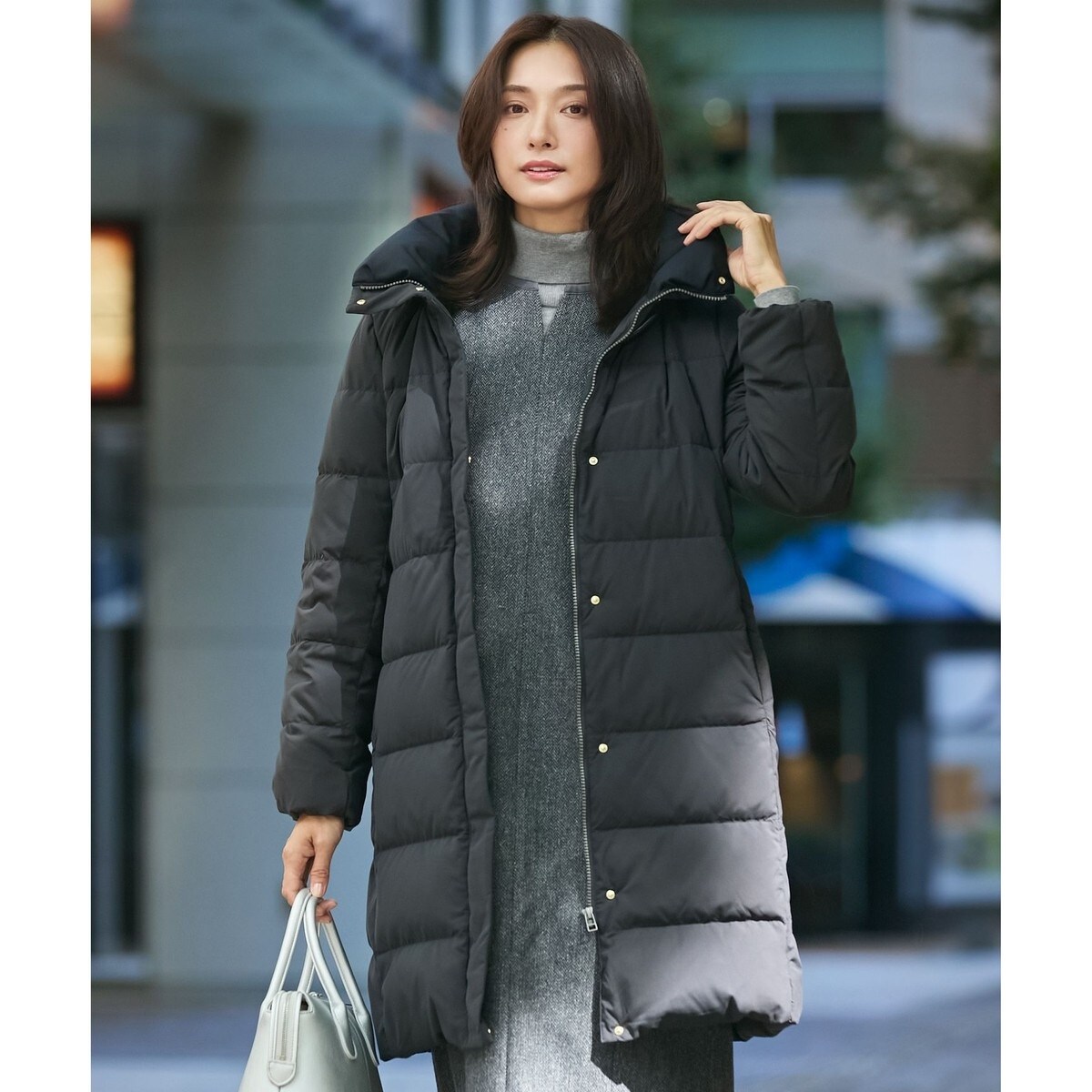 ブラッシュドマルチポリ ロング ダウン コート | Jプレス(J.PRESS