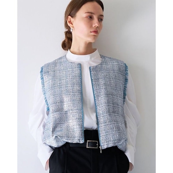 ハクツイードジップアップジレ | カリテ(qualite) | マルイウェブチャネル